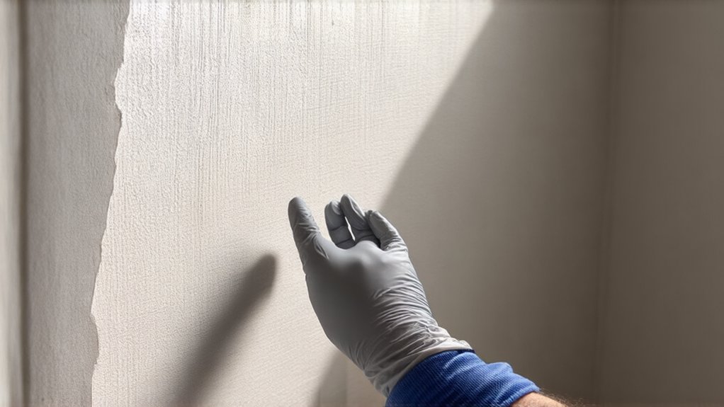 inspect walls for drywall damage