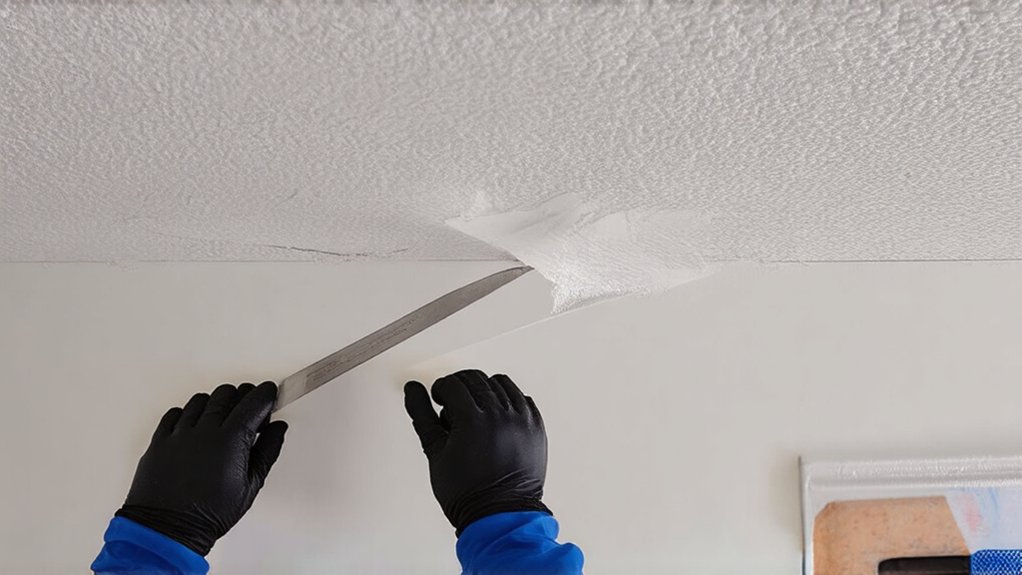 permanent drywall ceiling crack repair