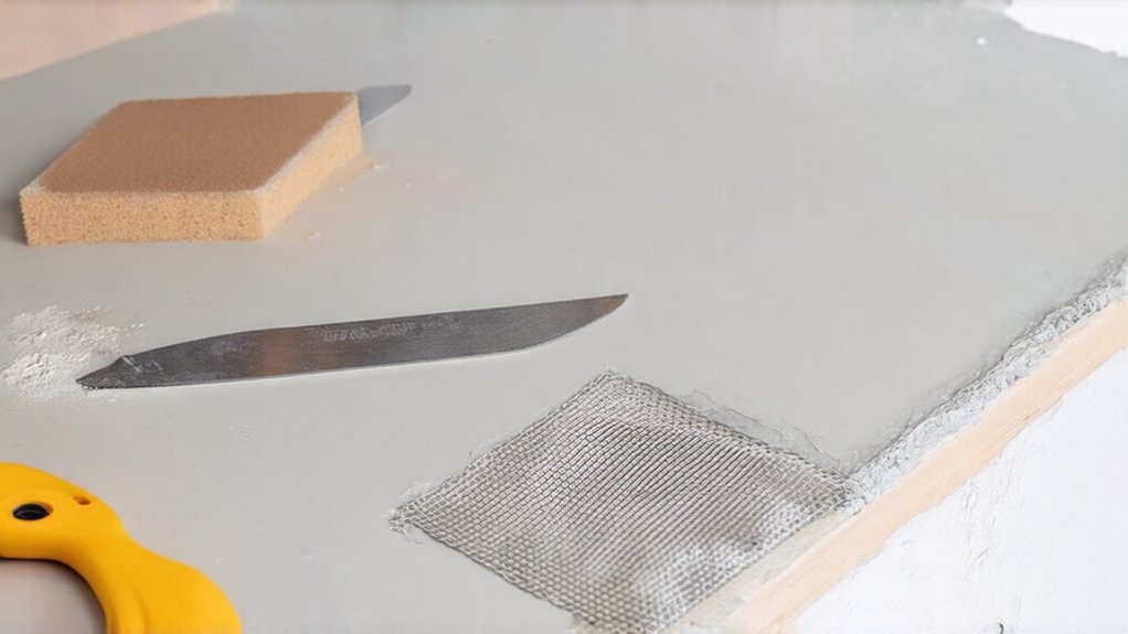 drywall patching after plumbing electrical work