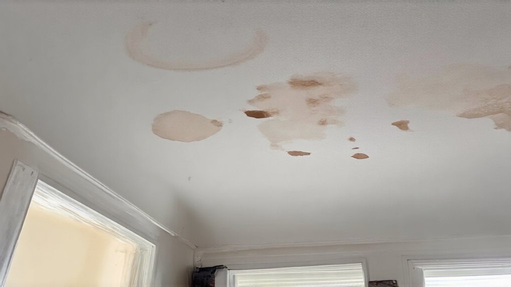 snowy climate water damage ceiling repair